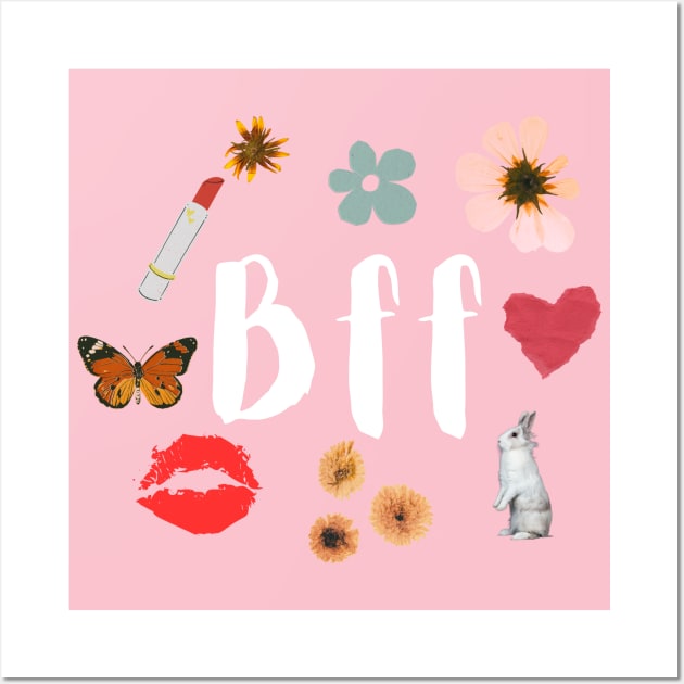 Best Friends Forever bff Wall Art by Mia